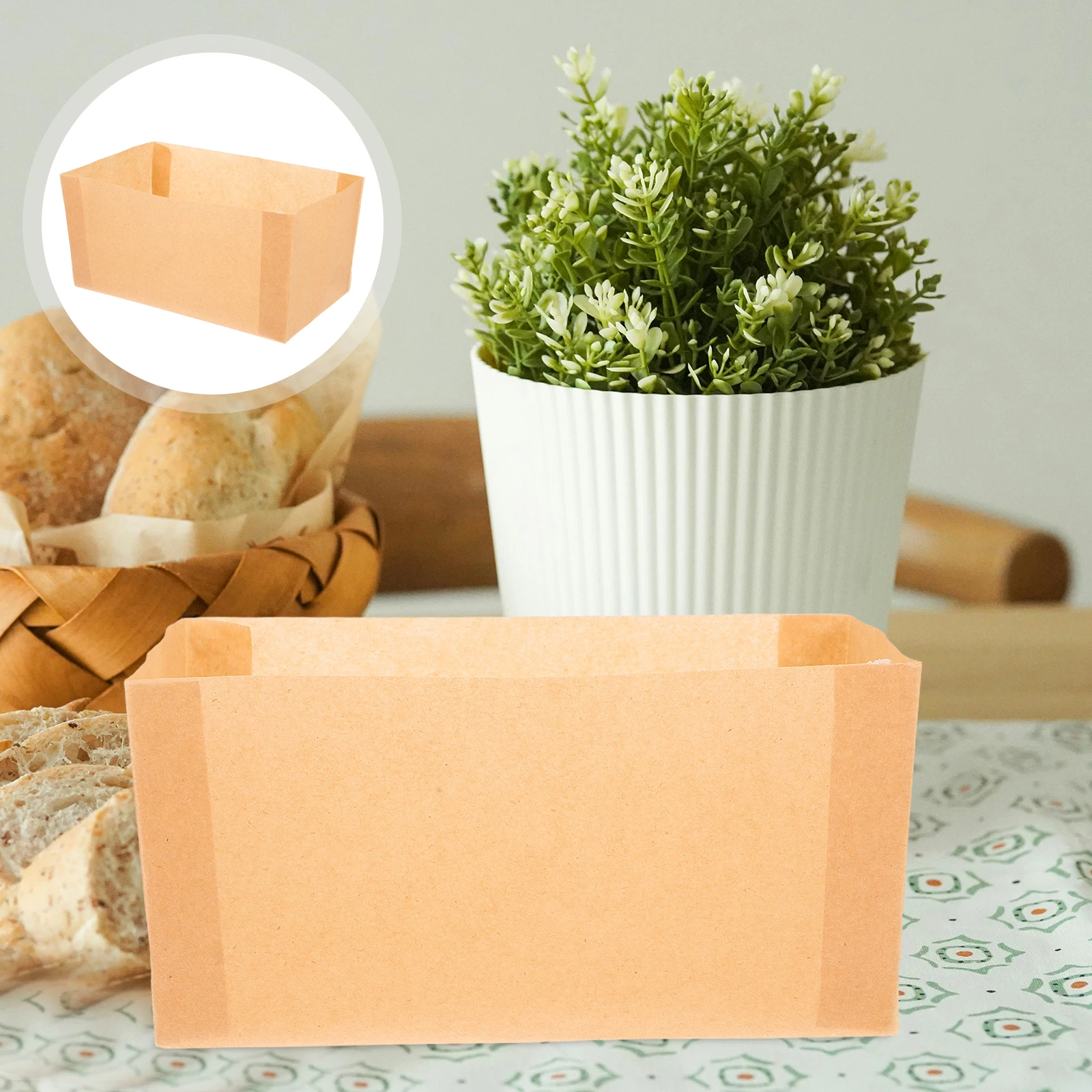 50pcs Nonstick Bread Paper Mold for Baking Cake Tin Liners Disposable Pastry Sheets Food Grade Oven Safe Toast Wrappers
50pcs Nonstick Bread Paper Mold for Baking Cake Tin Liners Disposable Pastry Sheets Food Grade Oven Safe Toast Wrappers