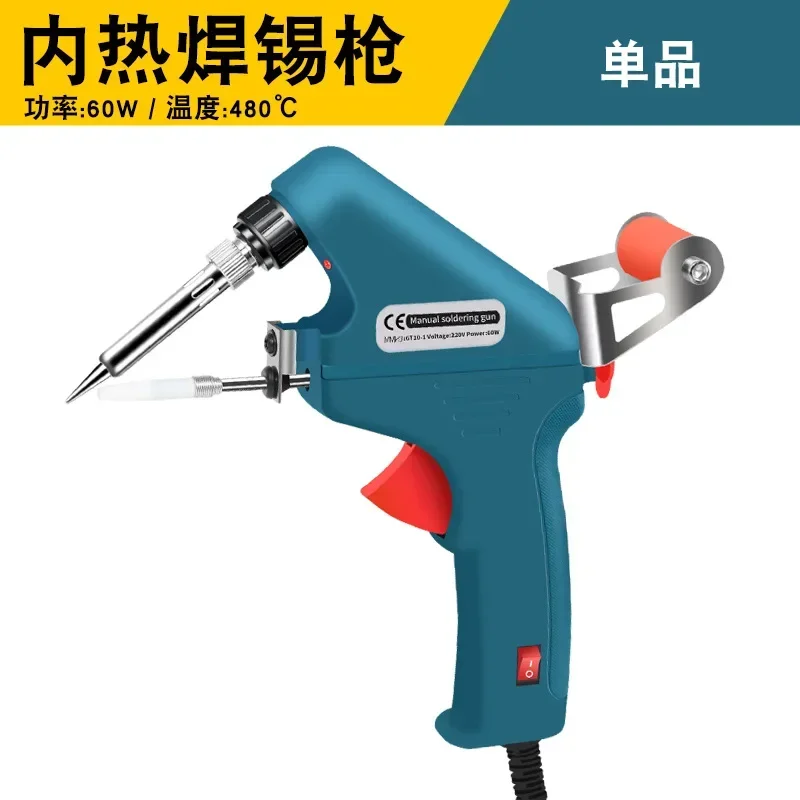Utility 60W High Quality Manual Solder Feeding Solder Gun Handheld Solder Gun 60W Manual Soldering Iron
Utility 60W High Quality Manual Solder Feeding Solder Gun Handheld Solder Gun 60W Manual Soldering Iron