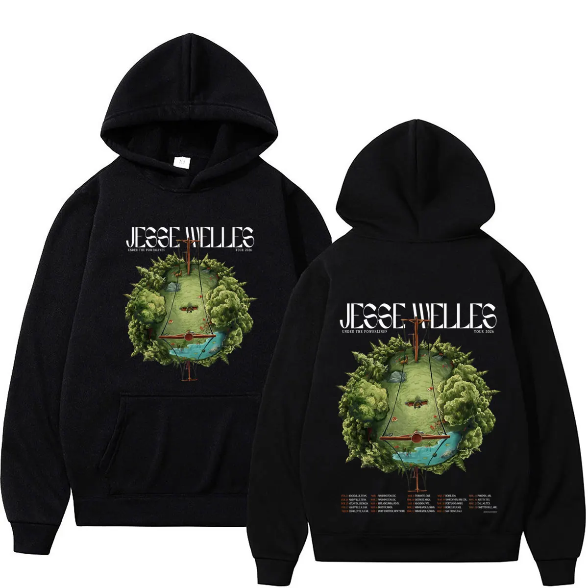 Jesse Welles Under The Powerlines Tour 2026 Print hoodies Men's Fashion Sweatshirt Long sleeves Loose Casual Oversized pullover
Jesse Welles Under The Powerlines Tour 2026 Print hoodies Men's Fashion Sweatshirt Long sleeves Loose Casual Oversized pullover