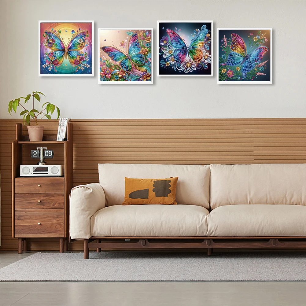 4pcs 30x30cm Butterfly 5D DIY Special Shape Crystal Partial Diamond Painting Kit
4pcs 30x30cm Butterfly 5D DIY Special Shape Crystal Partial Diamond Painting Kit