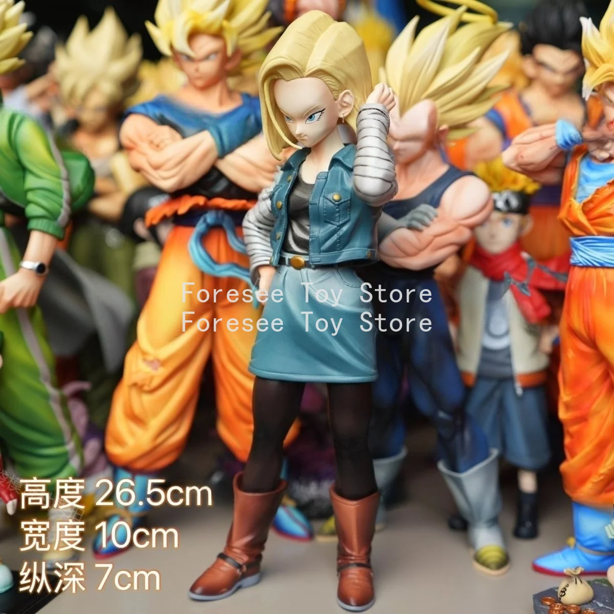 26cm Dragon Ball Android 18 Perimeter PVC Model Statue Desktop Decoration Anime Figure Kids Birthday Gifts Toys
26cm Dragon Ball Android 18 Perimeter PVC Model Statue Desktop Decoration Anime Figure Kids Birthday Gifts Toys