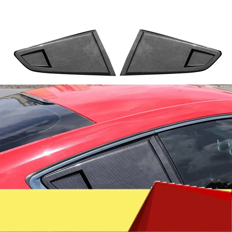 Carbon Fiber Look 1/4 Rear Side Vent Quarter Window Louver Shutter Cover Trim Parts Accessories For 2015-2022 Ford Mustang-M53K
Carbon Fiber Look 1/4 Rear Side Vent Quarter Window Louver Shutter Cover Trim Parts Accessories For 2015-2022 Ford Mustang-M53K