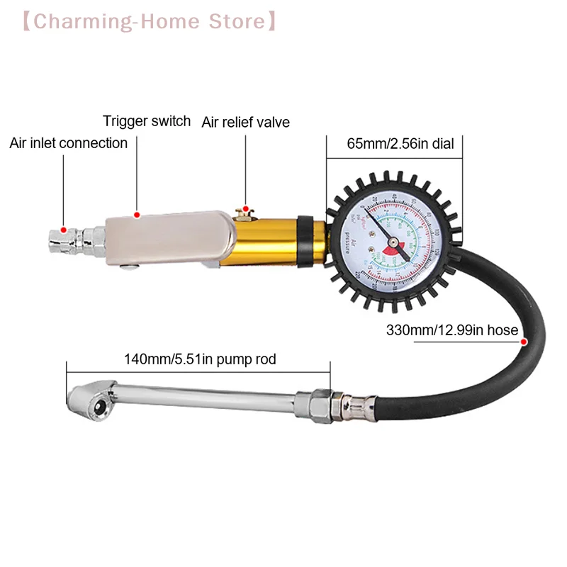 【M】Inflator Tire Inflator Gauge Pump 12 Self Clamping Tire Inflator With Air Pressure Gauge And Quick Air Connector
【M】Inflator Tire Inflator Gauge Pump 12 Self Clamping Tire Inflator With Air Pressure Gauge And Quick Air Connector