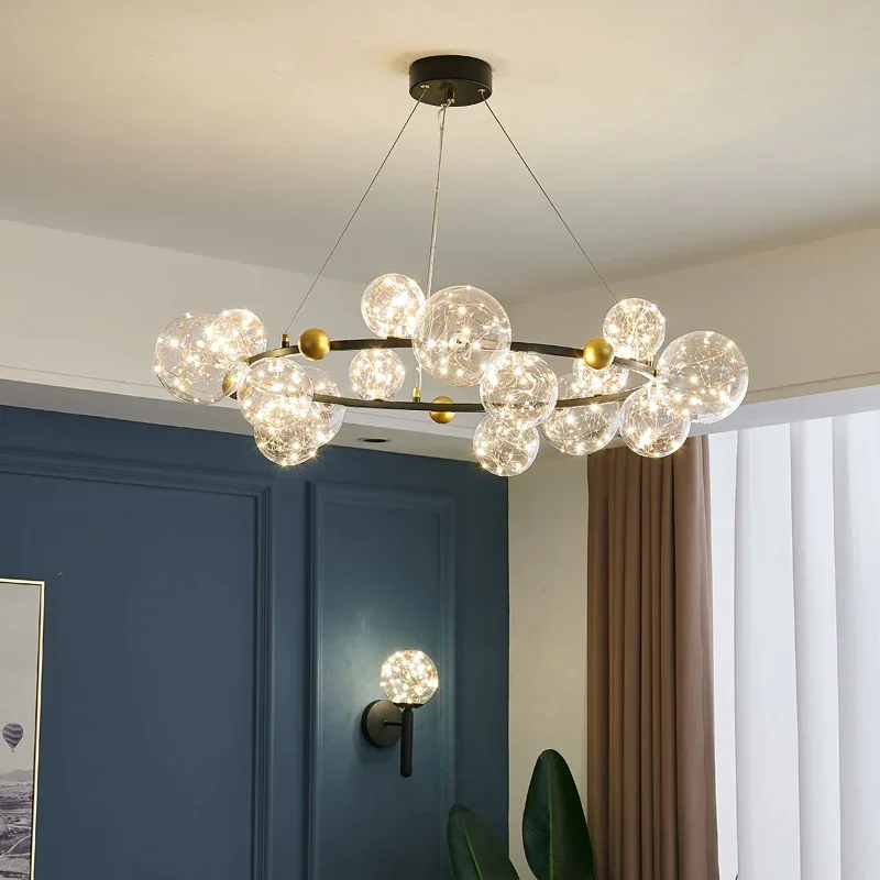 Modern LED Chandeliers Clear Glass Pendant Light for Home Decor Living Room Bedroom Kitchen Island Hotel Bar Lighting Fixture
Modern LED Chandeliers Clear Glass Pendant Light for Home Decor Living Room Bedroom Kitchen Island Hotel Bar Lighting Fixture