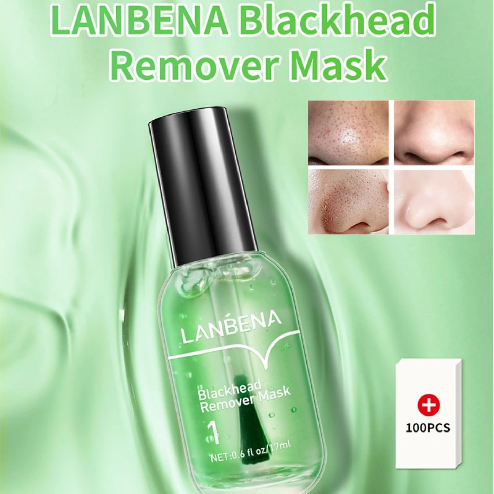 17ML nose patch liquid with 100 sheets of paper No. 1 remove blackheads deeply clean shrink pores improve dullness and roughness
17ML nose patch liquid with 100 sheets of paper No. 1 remove blackheads deeply clean shrink pores improve dullness and roughness
