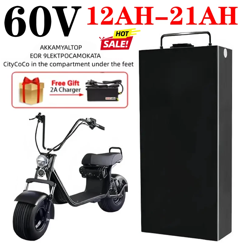 60V 21AH Battery for Harley Battery 12ah 17ah Lithium Battery Pack Electric Motorcycle 300-1000W Citycoco Scooter Bicycle 18650
60V 21AH Battery for Harley Battery 12ah 17ah Lithium Battery Pack Electric Motorcycle 300-1000W Citycoco Scooter Bicycle 18650