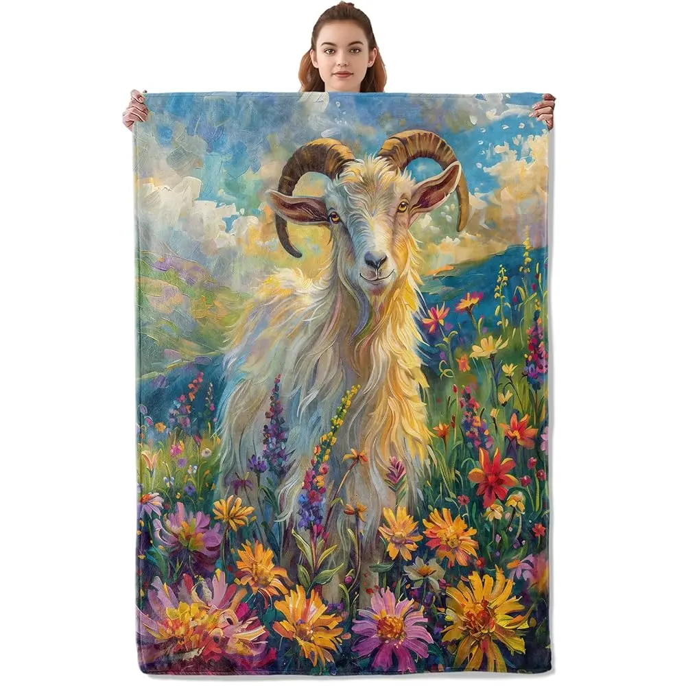 Able Goat Blanket, Soft & Warm Flannel Throw - Cozy Plush Lightweight Blankets For Travel, Decor, Bedroom, Office, Sofa For
Able Goat Blanket, Soft & Warm Flannel Throw - Cozy Plush Lightweight Blankets For Travel, Decor, Bedroom, Office, Sofa For