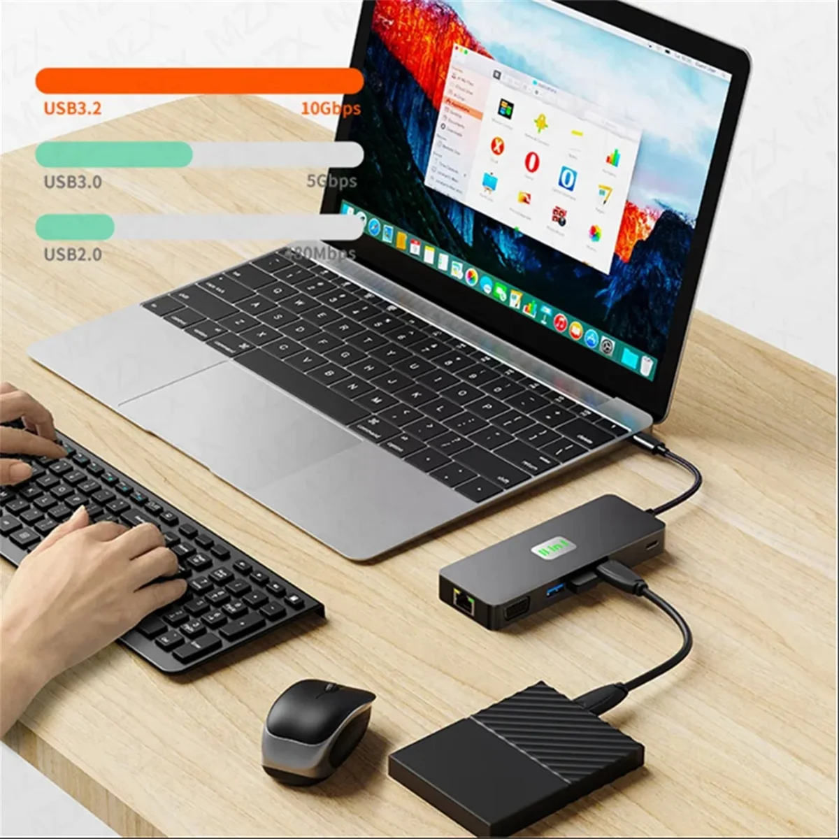 Sust-a11 in 1 USB Hub3.2 Docking Station Type-C HD+DP+VGA Three-Screen Differential Display Multi-Screen Docking
Sust-a11 in 1 USB Hub3.2 Docking Station Type-C HD+DP+VGA Three-Screen Differential Display Multi-Screen Docking