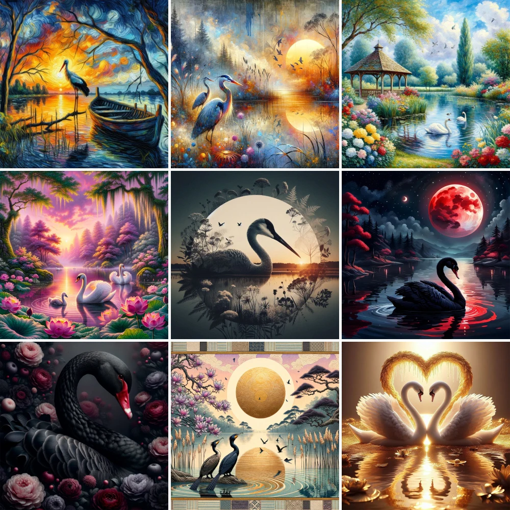 Bird Swan Crane Pre-Printed Cross-Stitch Embroidery Set DMC Threads Sewing Craft Knitting Handicraft Package Promotions Needle
Bird Swan Crane Pre-Printed Cross-Stitch Embroidery Set DMC Threads Sewing Craft Knitting Handicraft Package Promotions Needle