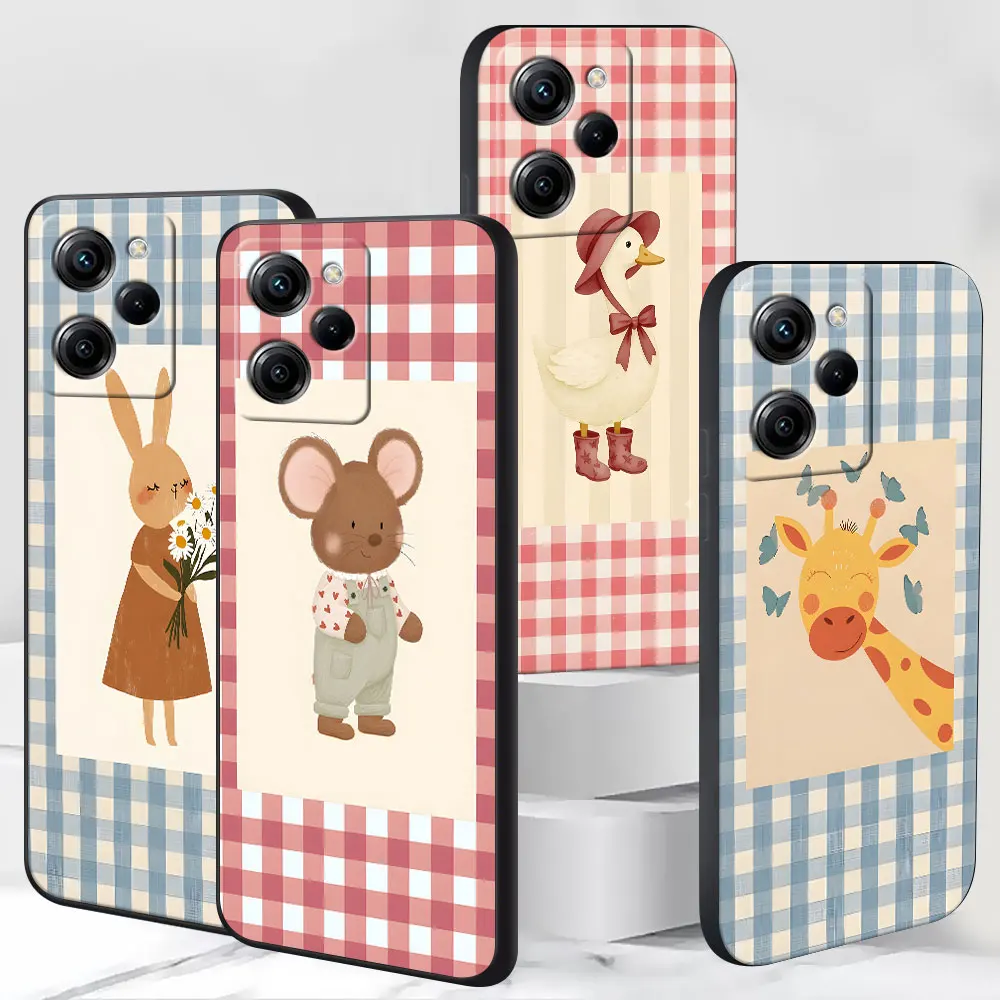 Plaid Rabbit Giraffe Laser Case for Xiaomi Poco X4 F7 X3 NFC X5 M4 M7 F5 C65 M6 M3 Pro X2 TPU Black Mobile Phone Cover Shell
Plaid Rabbit Giraffe Laser Case for Xiaomi Poco X4 F7 X3 NFC X5 M4 M7 F5 C65 M6 M3 Pro X2 TPU Black Mobile Phone Cover Shell