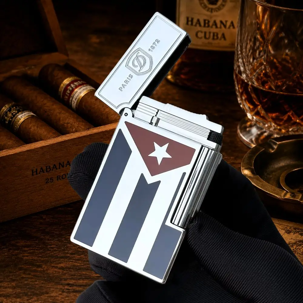 Cuba Lighters Single Flame Gas Lighter Metal Diamond Clear Sound Cigarette Lighter Smoker Gift
Cuba Lighters Single Flame Gas Lighter Metal Diamond Clear Sound Cigarette Lighter Smoker Gift
