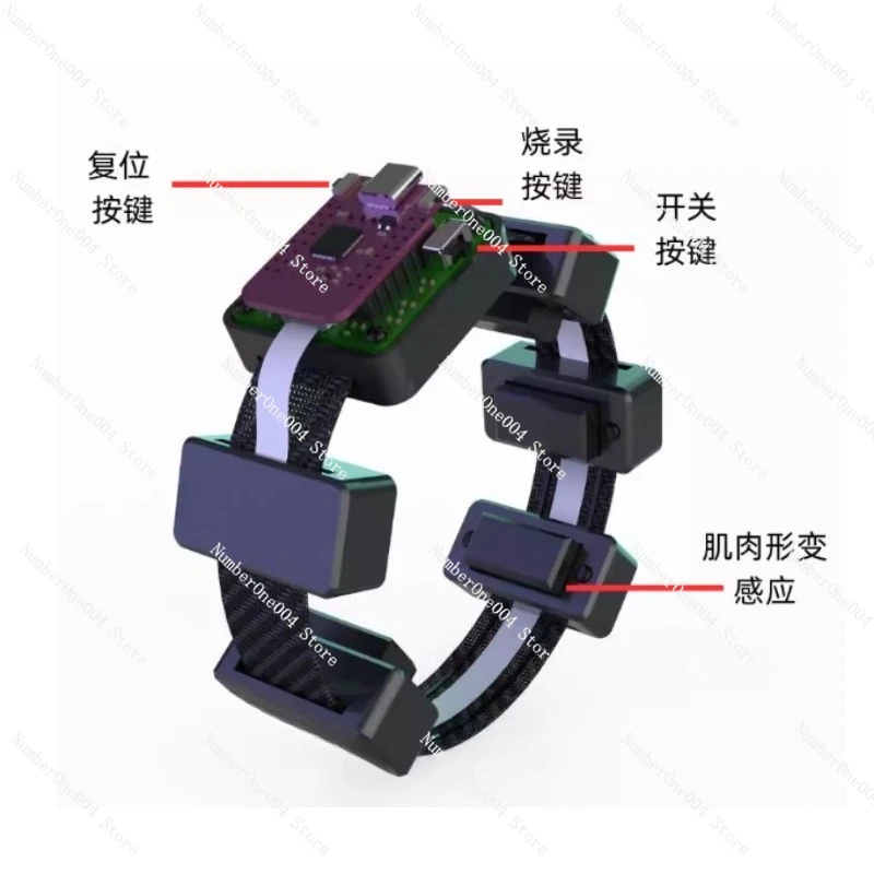 For Muscle Electrical Sensor Muscle Deformation Simulation Signal EMG Bracelet Collection and Detection Module Wearable Armband
For Muscle Electrical Sensor Muscle Deformation Simulation Signal EMG Bracelet Collection and Detection Module Wearable Armband