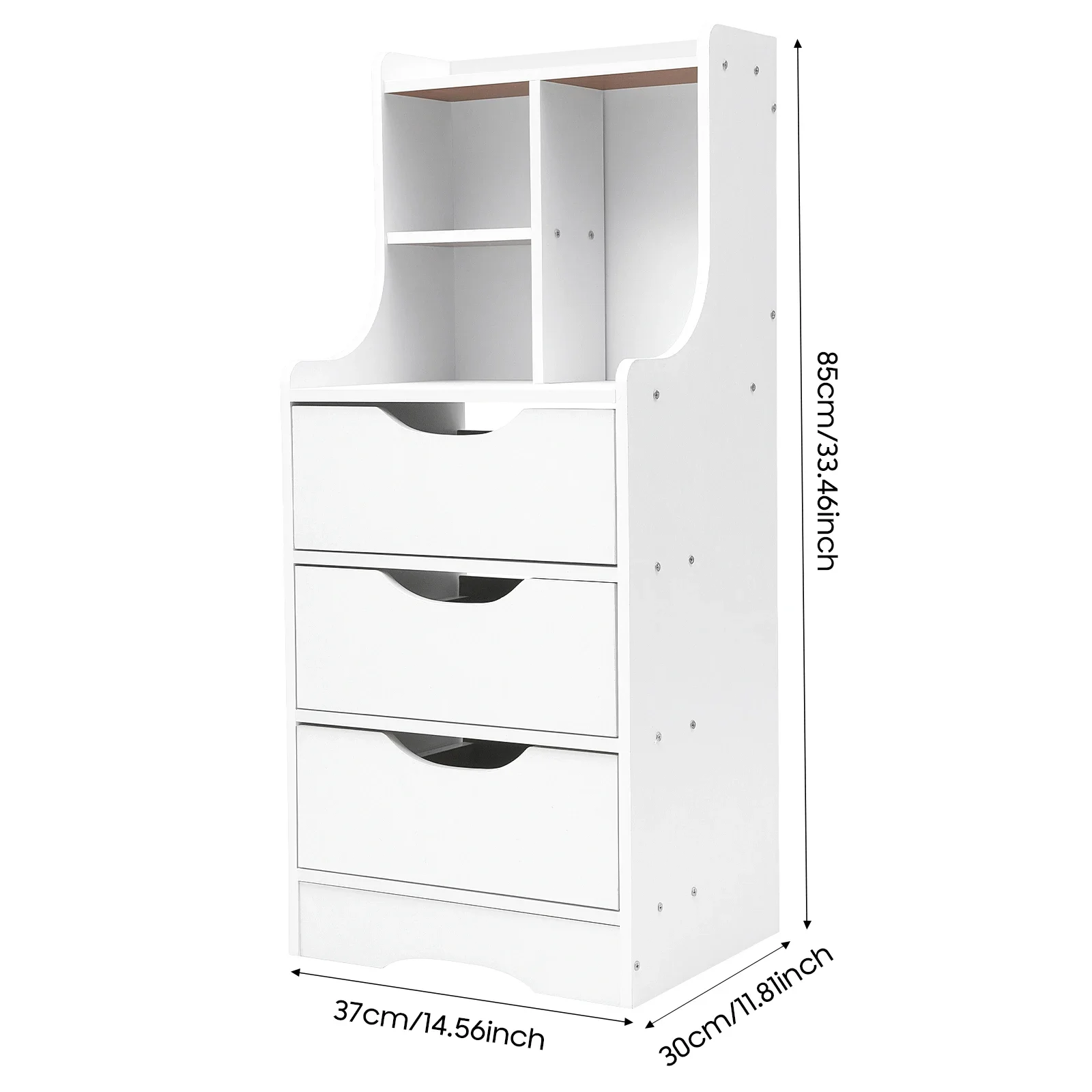 Bedside Bookshelf Nightstand Table End Side Table Tall Nightstand with Bookshelf 3 Drawers for Bedrooms Living Room, White
Bedside Bookshelf Nightstand Table End Side Table Tall Nightstand with Bookshelf 3 Drawers for Bedrooms Living Room, White