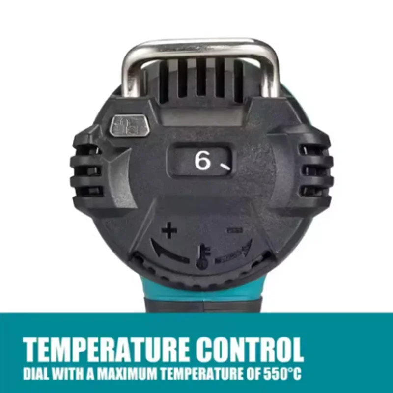 Makita 18V DHG181Z Cordless Heat Gun Handheld Hot Air Soldering Gun with LED Display 550°C Temperature Control Thermal Blower
Makita 18V DHG181Z Cordless Heat Gun Handheld Hot Air Soldering Gun with LED Display 550°C Temperature Control Thermal Blower