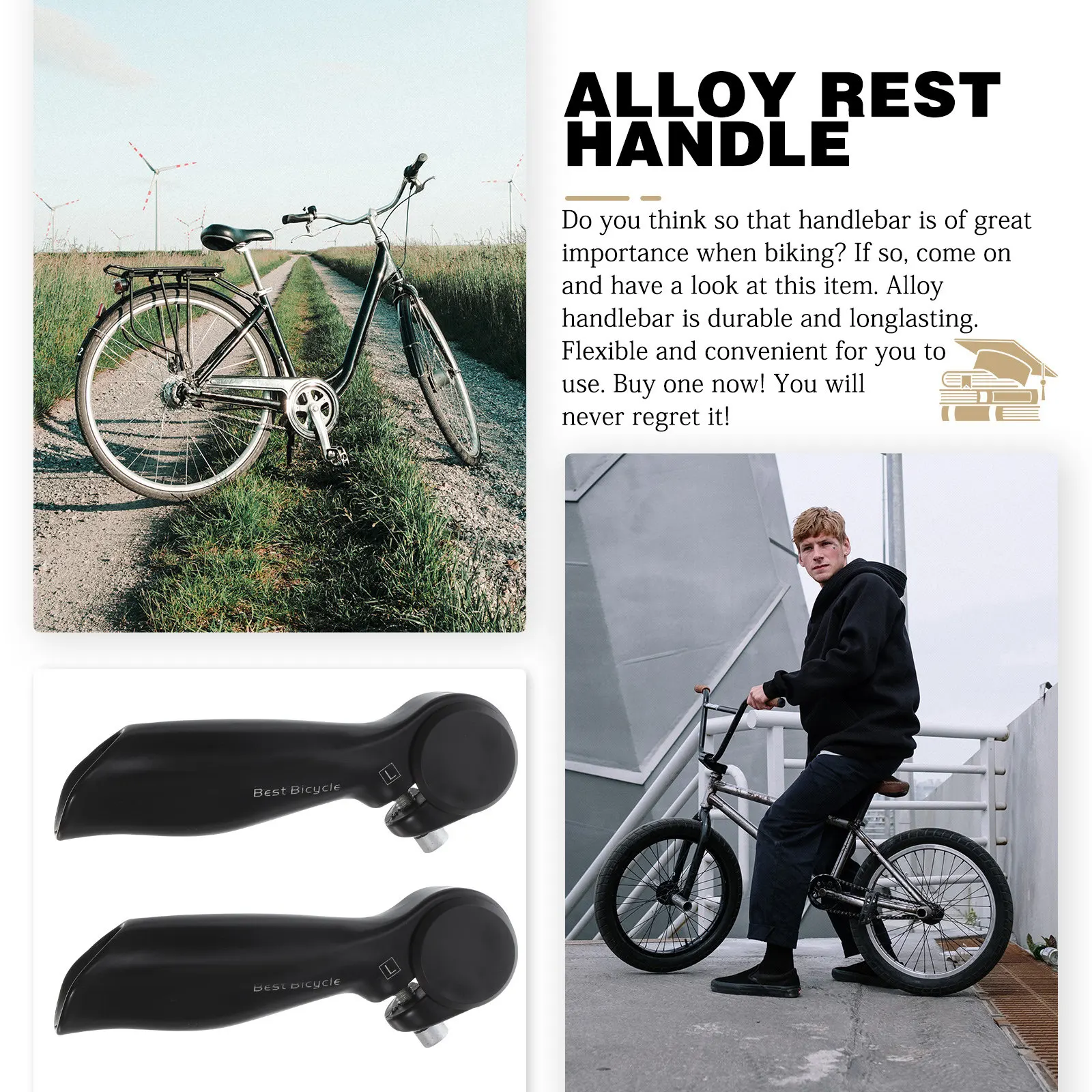 1Pair Heavy Duty Alloy Handlebar for Biking Cycling Enthusiasts Sturdy Flexible Design Enhanced Control Safety Bike Handlebars
1Pair Heavy Duty Alloy Handlebar for Biking Cycling Enthusiasts Sturdy Flexible Design Enhanced Control Safety Bike Handlebars
