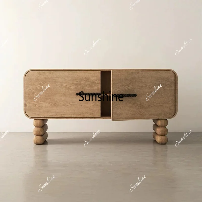 Italian solid wood dining side cabinet modern simple living room locker
Italian solid wood dining side cabinet modern simple living room locker