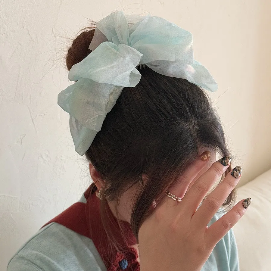 Premium Chiffon Big Bow Hair Spring Clip Fairy Aura for Daily Use Back of Head Elegant Comfortable Beige
Premium Chiffon Big Bow Hair Spring Clip Fairy Aura for Daily Use Back of Head Elegant Comfortable Beige