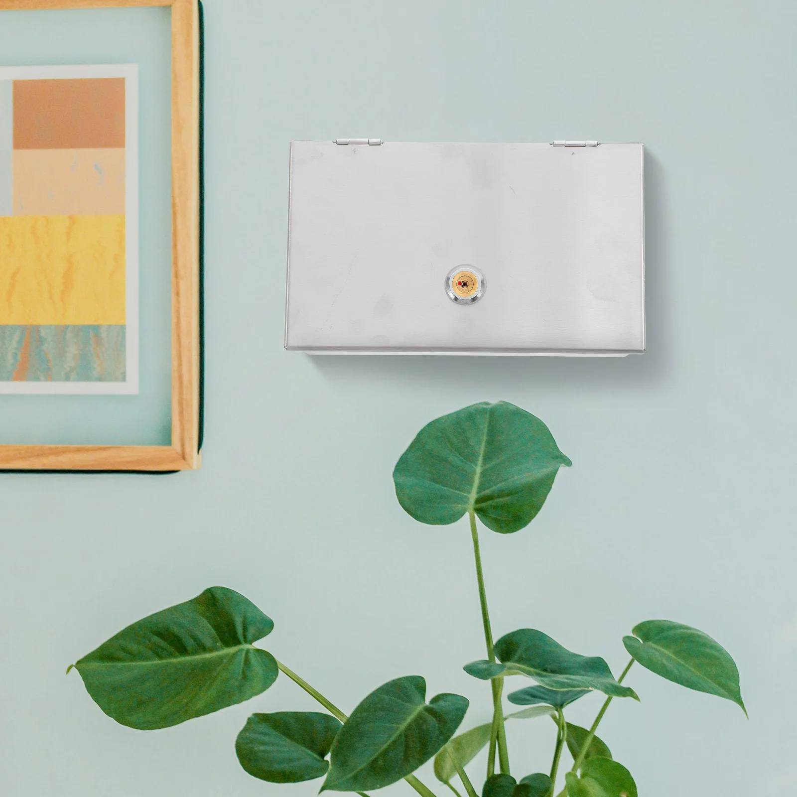 Stainless Steel 2-Gang Outlet Cover Heavy Duty Weatherproof Socket Protection Box Lockable Electrical Cover For Home