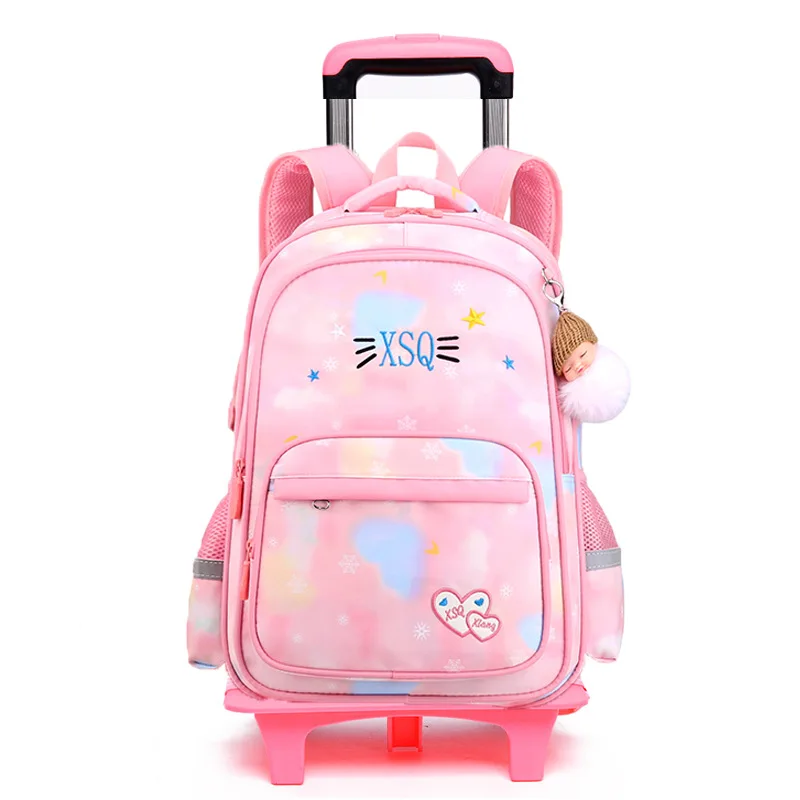 Backpack with Doll pendant for Girls Children School Bag with Wheels Trolley Backpack Cute Schoolbag Rolling Wheeled Backpacks
Backpack with Doll pendant for Girls Children School Bag with Wheels Trolley Backpack Cute Schoolbag Rolling Wheeled Backpacks