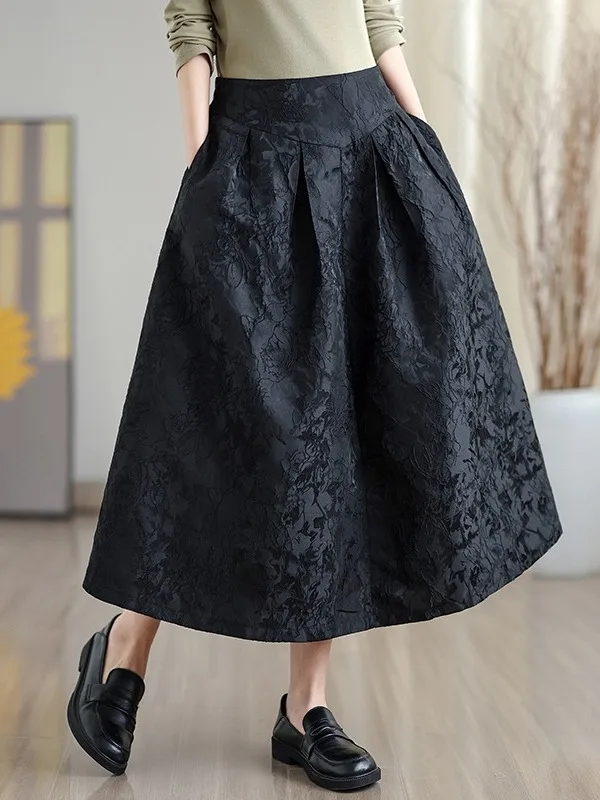 Юбка для похудения с эластичной резинкой на талии и цветочной вышивкой в стиле ретро, женская модная универсальная юбка трапециевидной формы больших размеров на весну
Юбка для похудения с эластичной резинкой на талии и цветочной вышивкой в стиле ретро, женская модная универсальная юбка трапециевидной формы больших размеров на весну