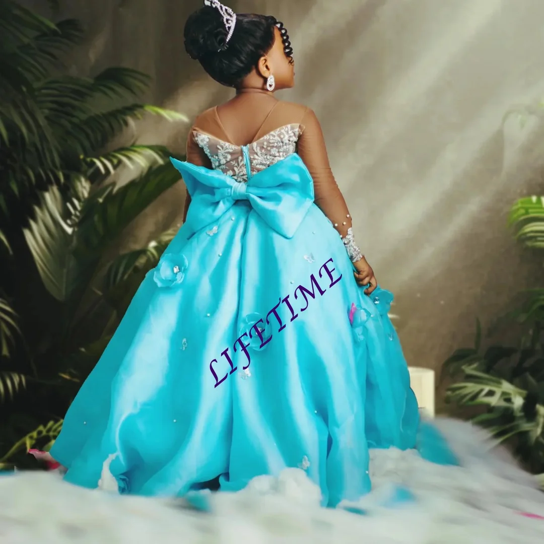 Индивидуальное синее платье с цветочным узором для девочек на свадьбу, 3D цветочная аппликация, детское платье Quinceanera с длинными рукавами, первое причастие
Индивидуальное синее платье с цветочным узором для девочек на свадьбу, 3D цветочная аппликация, детское платье Quinceanera с длинными рукавами, первое причастие