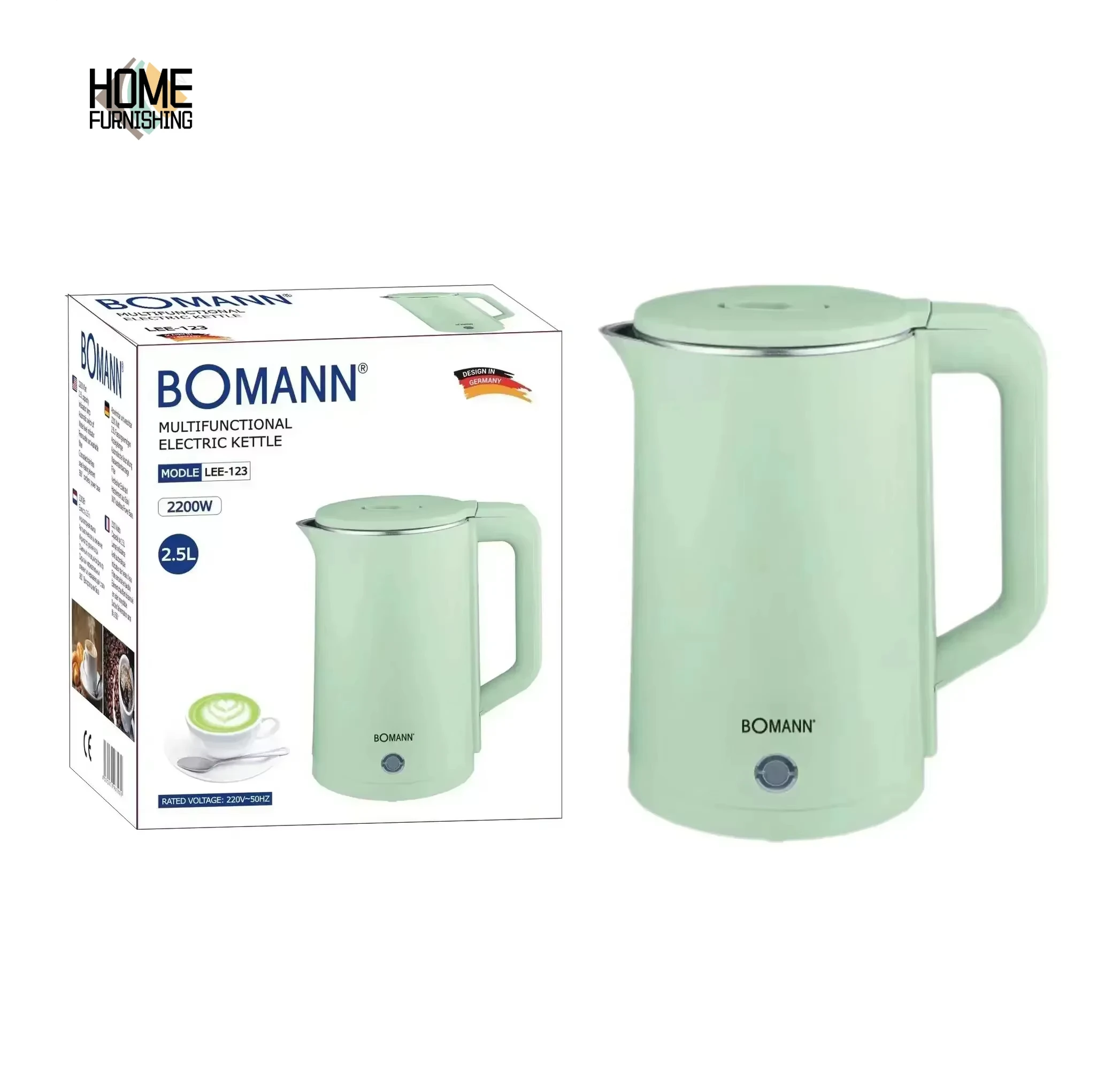 2500ml Modern Design Economic Electric Water Cook Kettle Price Good Quality Kettle
2500ml Modern Design Economic Electric Water Cook Kettle Price Good Quality Kettle