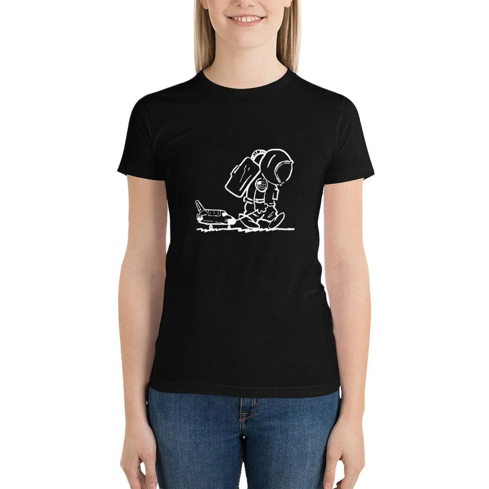 Sad astronaut pulling space shuttle (black) T-Shirt aesthetic clothes Blouse shirts graphic tees tees spring clothes Women 2024
Sad astronaut pulling space shuttle (black) T-Shirt aesthetic clothes Blouse shirts graphic tees tees spring clothes Women 2024