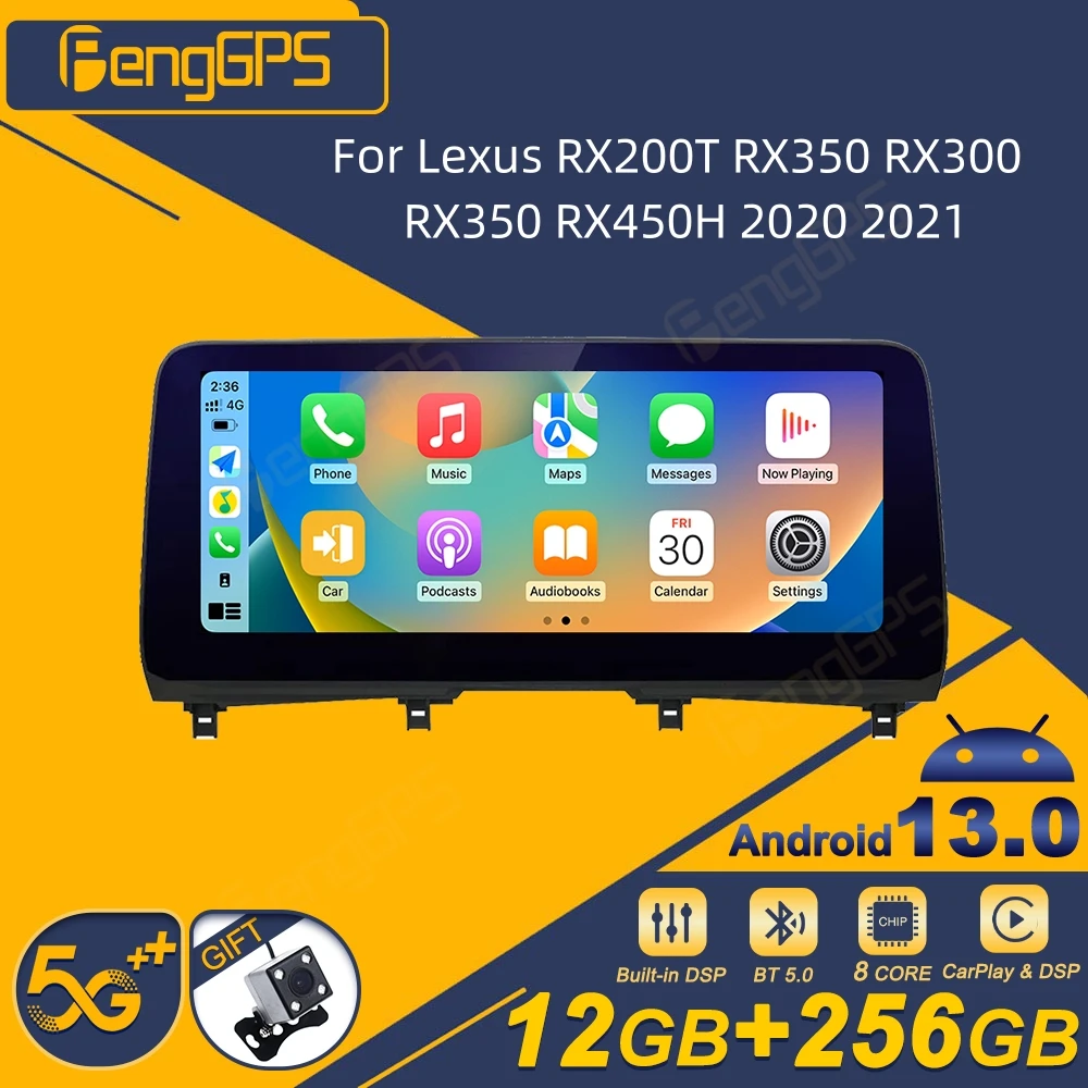 For Lexus RX200T RX350 RX300 RX350 RX450H 2020 2021 Car Radio Wireless Carplay Android Auto Intelligent System Multimedia Player
For Lexus RX200T RX350 RX300 RX350 RX450H 2020 2021 Car Radio Wireless Carplay Android Auto Intelligent System Multimedia Player