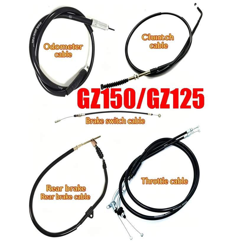Motorcycle Control Cables for Suzuki Haojue Jingcheng Qingqi for GZ125 GZ150 QS150 HJ150 QZ150 Clutch/Throttle/Speed Brake Cable
Motorcycle Control Cables for Suzuki Haojue Jingcheng Qingqi for GZ125 GZ150 QS150 HJ150 QZ150 Clutch/Throttle/Speed Brake Cable