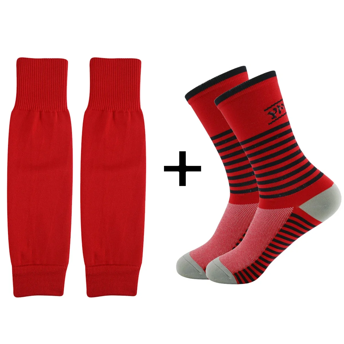 2-piece set Men's grip football socks and knee guard calf sleeves Adult youth non-slip leg shin guard Basketball football
2-piece set Men's grip football socks and knee guard calf sleeves Adult youth non-slip leg shin guard Basketball football