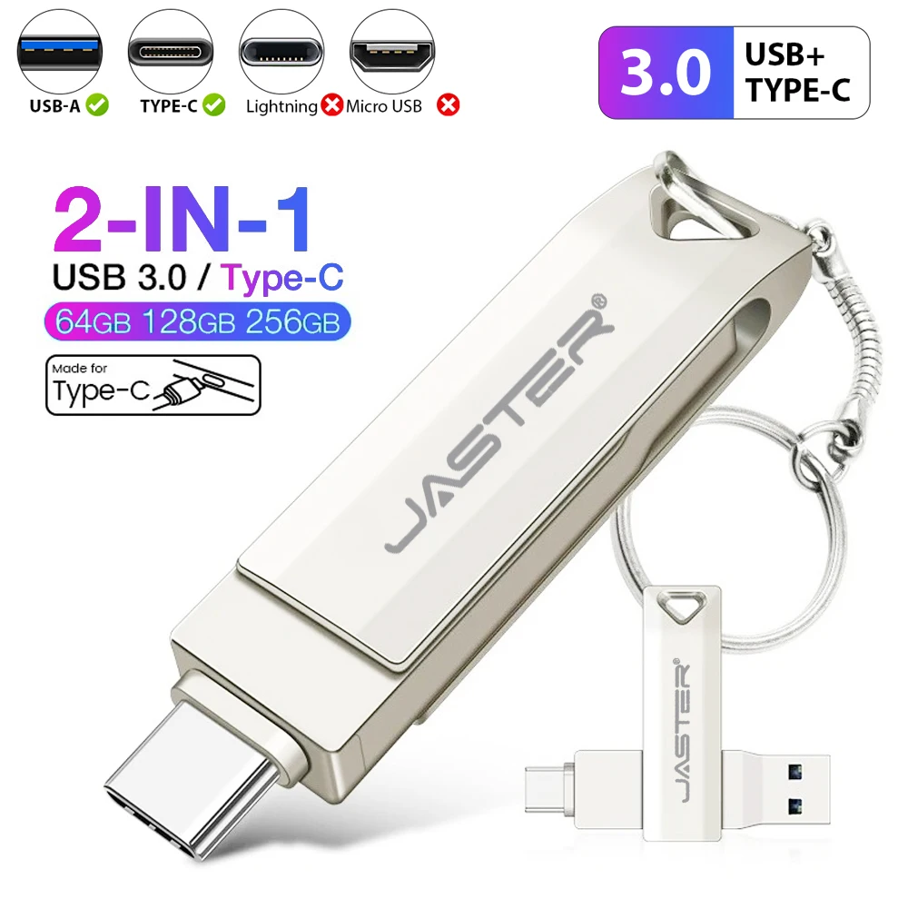 Type C 2 IN 1 USB 3.0 Flash Drive High Speed 64GB 128GB 256GB Pendrive Pen Drive Real Capacity USB Memory Stick Key Chain U Disk
Type C 2 IN 1 USB 3.0 Flash Drive High Speed 64GB 128GB 256GB Pendrive Pen Drive Real Capacity USB Memory Stick Key Chain U Disk