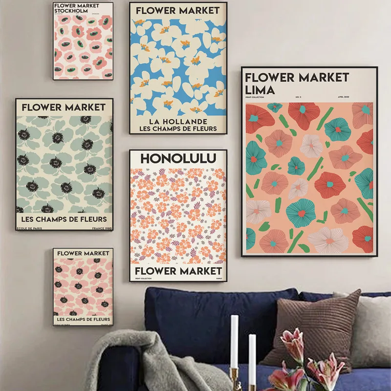 Abstract Flower Market Canvas Vintage Illustration Stockholm Paris Poster Nordic Wall Art Picture Living Room Decoration
Abstract Flower Market Canvas Vintage Illustration Stockholm Paris Poster Nordic Wall Art Picture Living Room Decoration