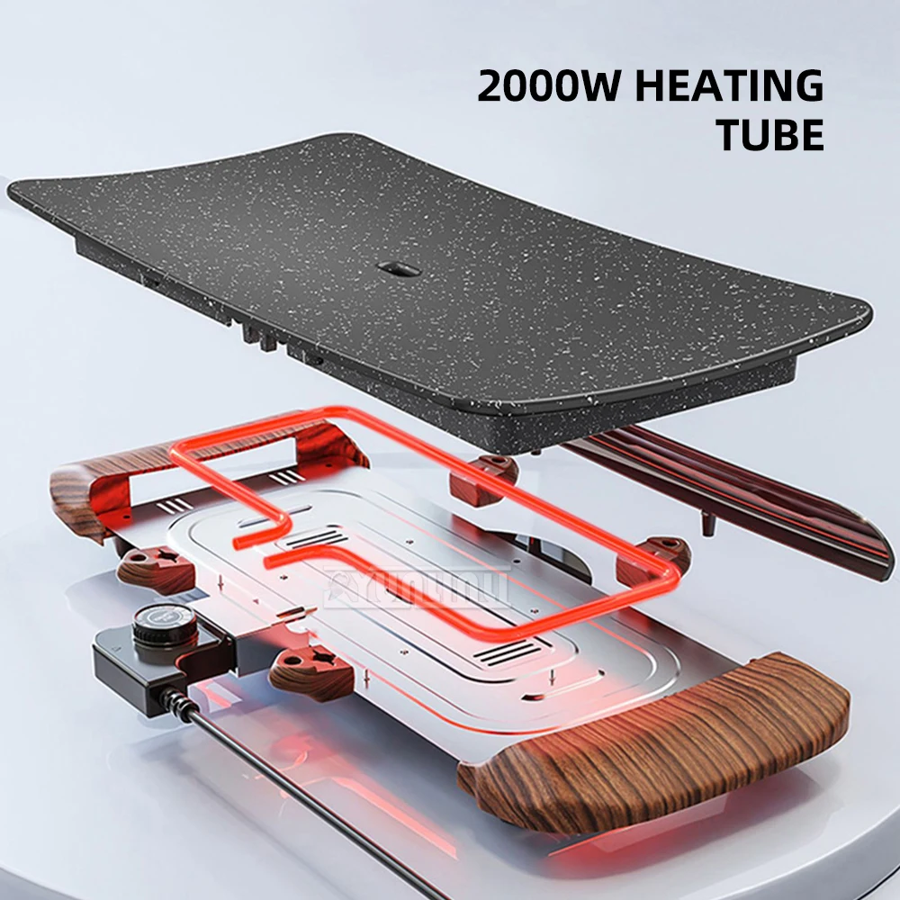 Бытовая электрическая сковорода-гриль, уличная железная пластина, духовка для барбекю, портативная жарочная кухонная техника
Бытовая электрическая сковорода-гриль, уличная железная пластина, духовка для барбекю, портативная жарочная кухонная техника