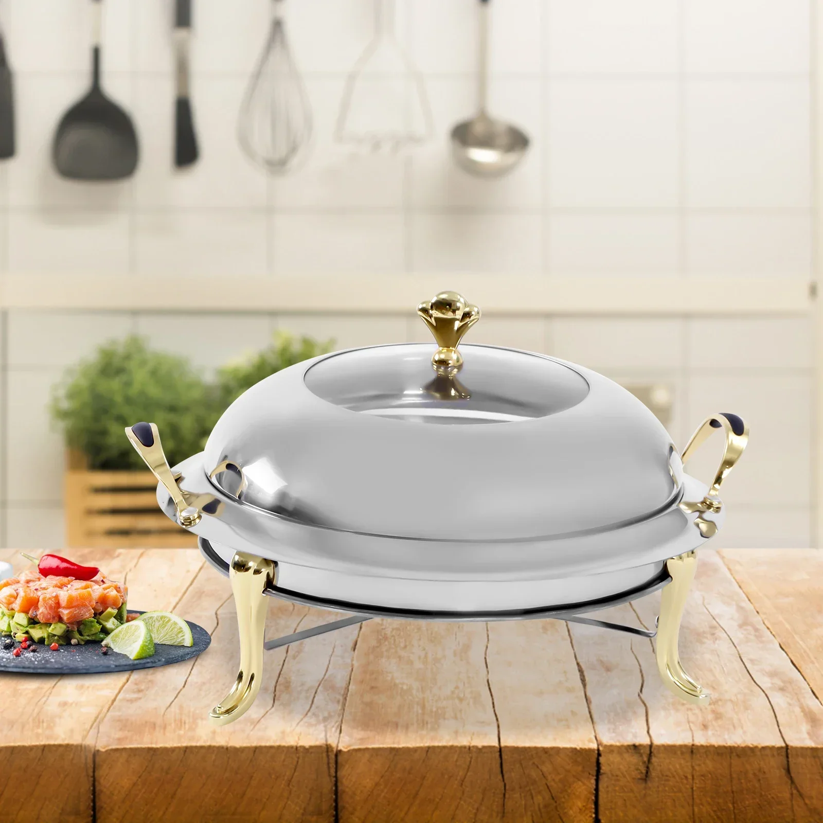 3L-3.17QT Stainless Steel Chafing Dish Set, Commercial Buffet Food Warmer, Multi-Purpose Catering Serving Pan, Portable Food Container
3L-3.17QT Stainless Steel Chafing Dish Set, Commercial Buffet Food Warmer, Multi-Purpose Catering Serving Pan, Portable Food Container
