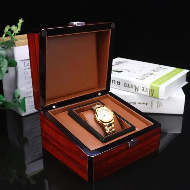 Wholesale Customized Wine Red Baking Paint Wooden Wrist Watch Box Bangle Leather Pillow Box Storage Watch Holder Watch Gift Box
Wholesale Customized Wine Red Baking Paint Wooden Wrist Watch Box Bangle Leather Pillow Box Storage Watch Holder Watch Gift Box