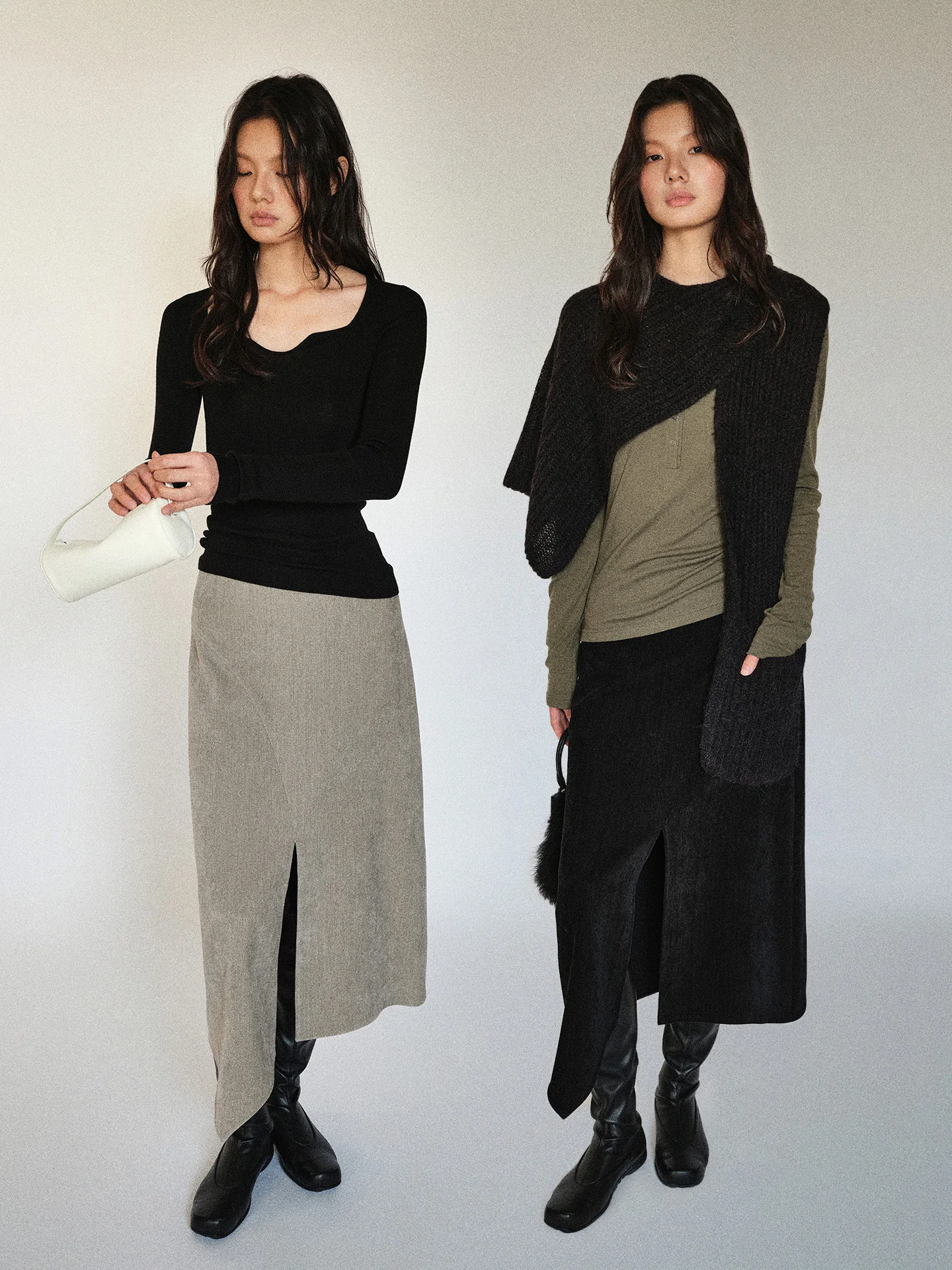 FSYSKINS Тканая прямая юбка-труба со средней талией, простая Sle Ci, повседневная, с разрезом спереди, неровный подол, бархатная текстура
FSYSKINS Тканая прямая юбка-труба со средней талией, простая Sle Ci, повседневная, с разрезом спереди, неровный подол, бархатная текстура