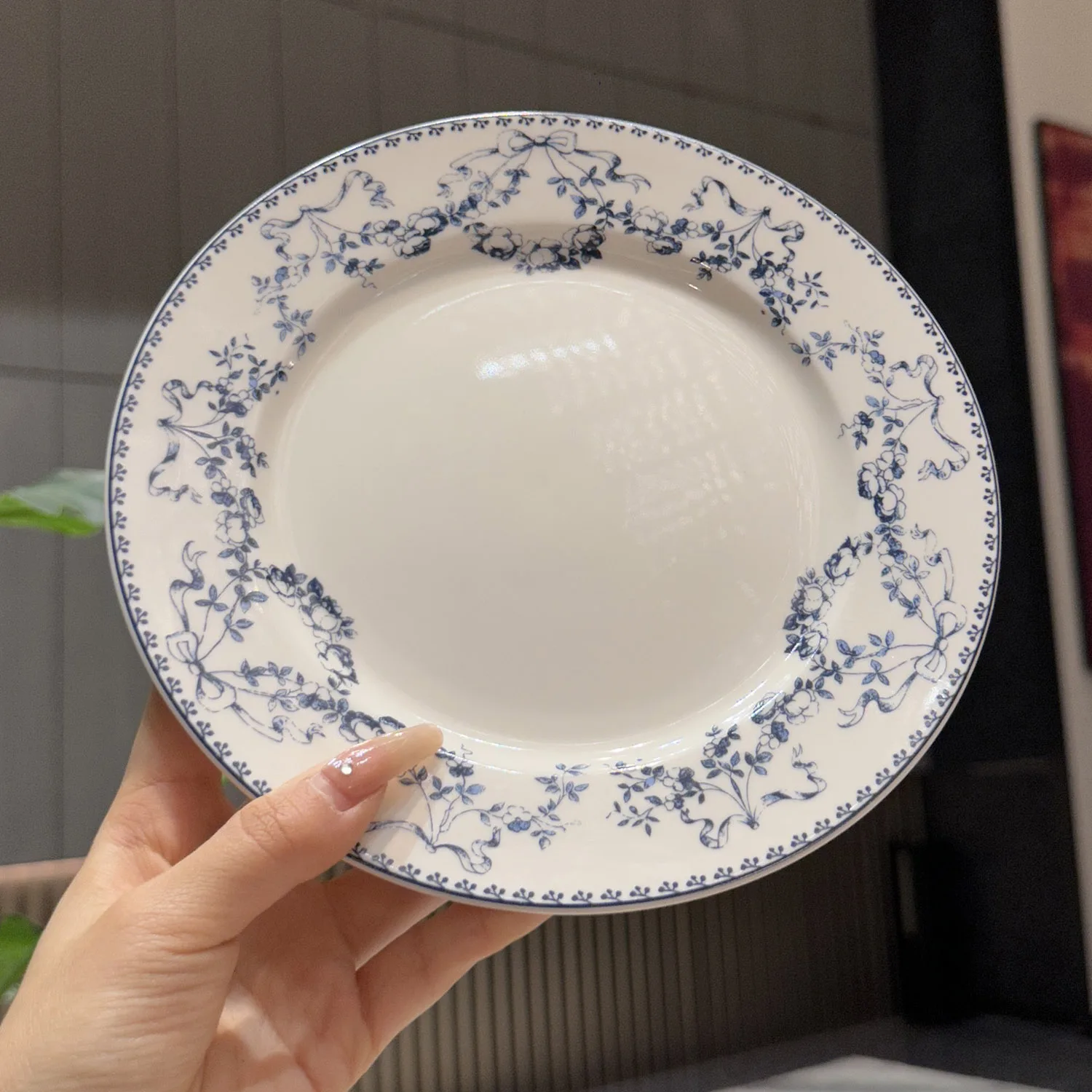 Retro Fre Blue Cerc Breakfast Plate Dert Di High Quali Restaurant Quali Owner Kept Piece French Sle round Plate
Retro Fre Blue Cerc Breakfast Plate Dert Di High Quali Restaurant Quali Owner Kept Piece French Sle round Plate