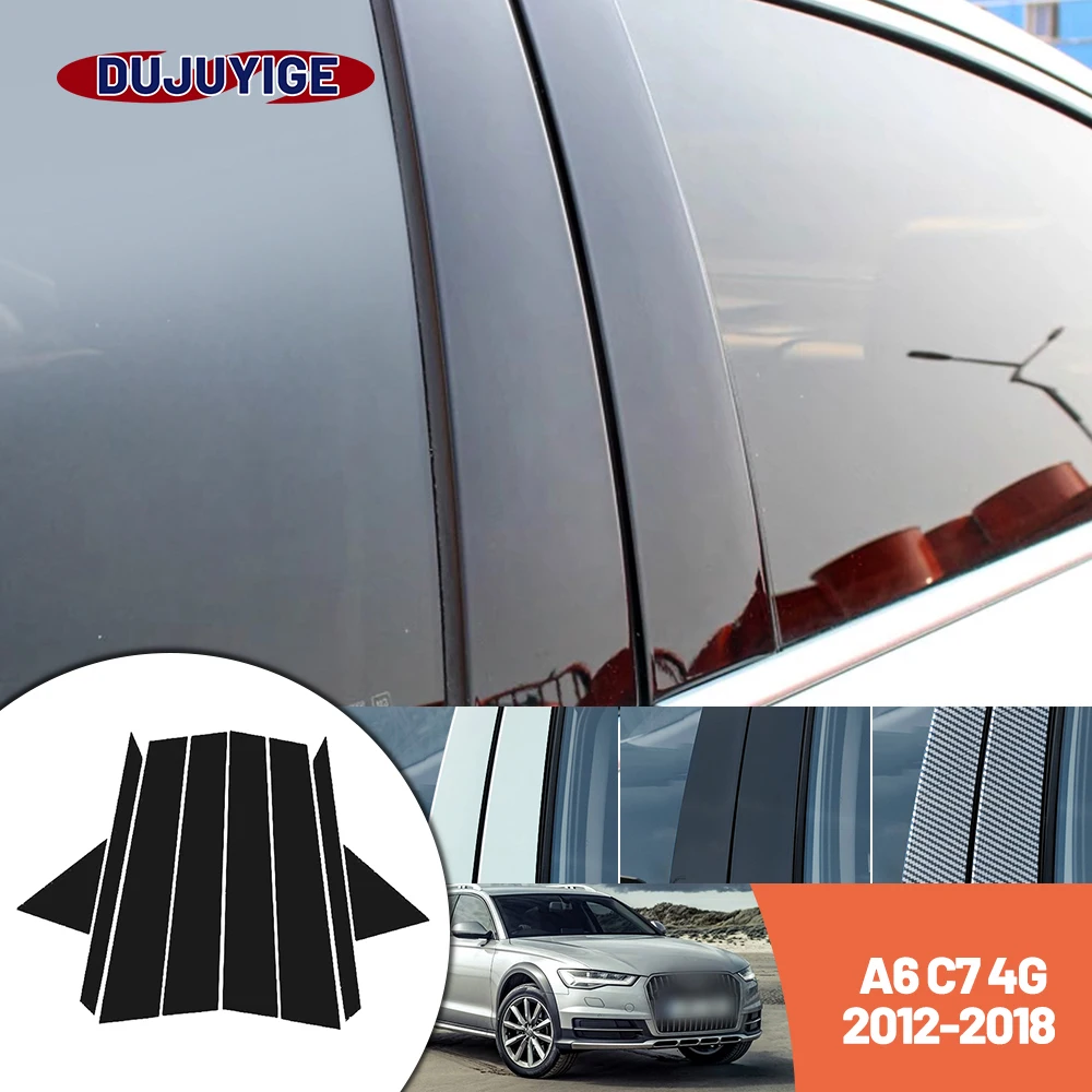 Bright black carbon fiber door and window B C Pillar sticker suitable For Audi A6 C7 4G 2012-2018 2013 2014 2015 2016 2017
Bright black carbon fiber door and window B C Pillar sticker suitable For Audi A6 C7 4G 2012-2018 2013 2014 2015 2016 2017