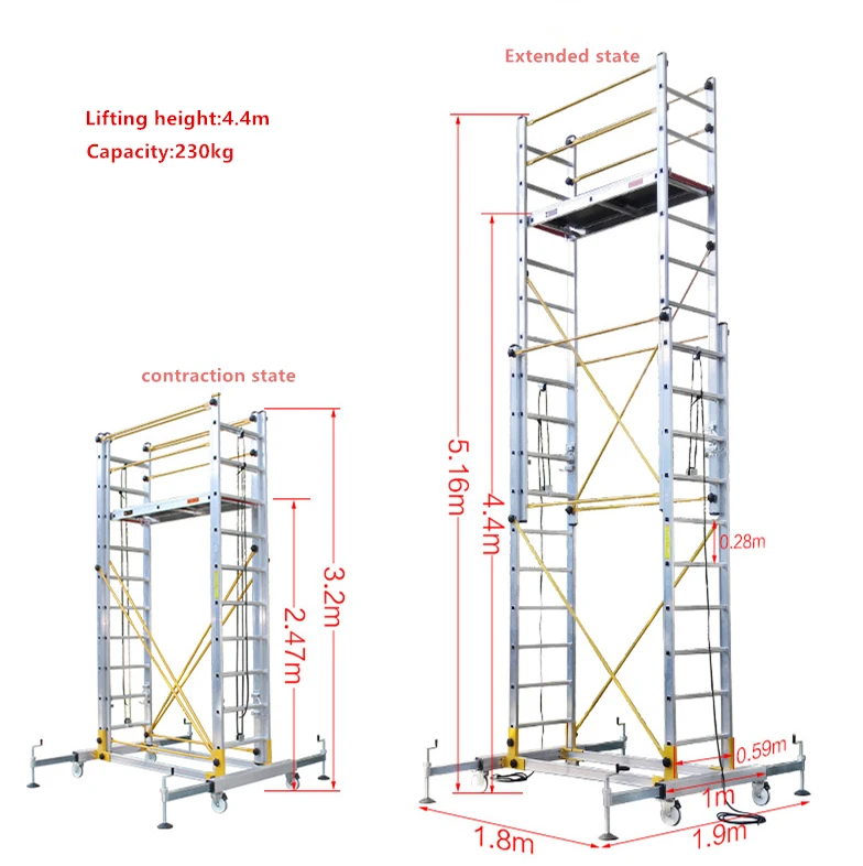 Multifunctional Aluminum Ladder,scaffolding for Construction,scaffolding Aluminium,scaffolding Lift
Multifunctional Aluminum Ladder,scaffolding for Construction,scaffolding Aluminium,scaffolding Lift