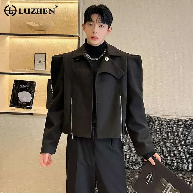 LUZHEN High Street Elegant Men's Jacket Stylish Clothes Original Design Shoulder Pad Zipper Short Woolen Coat Trendy 2025 LZ7923
LUZHEN High Street Elegant Men's Jacket Stylish Clothes Original Design Shoulder Pad Zipper Short Woolen Coat Trendy 2025 LZ7923