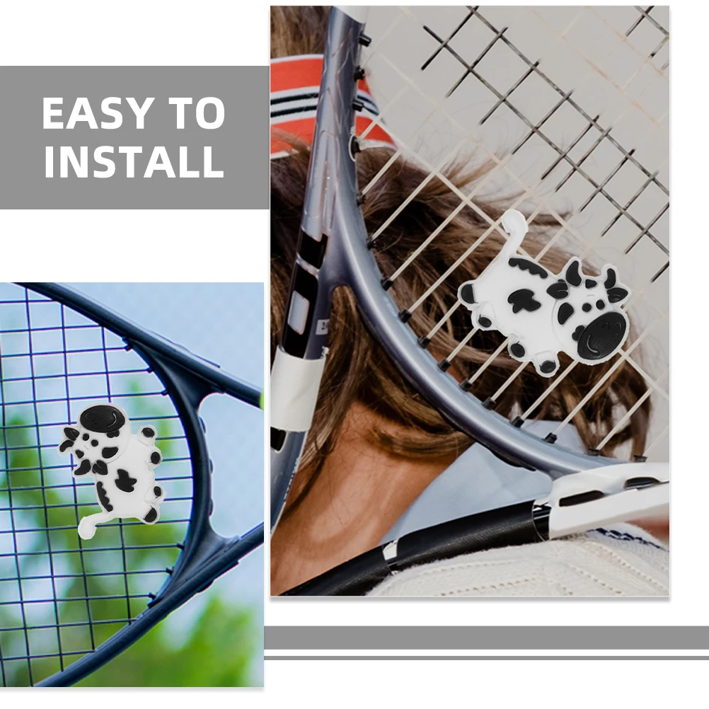 3pcs Tennis Racket Shock Absorber Cute Cow Shape Vibration Dampener for Racket Accessories Tennis Players Gift
3pcs Tennis Racket Shock Absorber Cute Cow Shape Vibration Dampener for Racket Accessories Tennis Players Gift