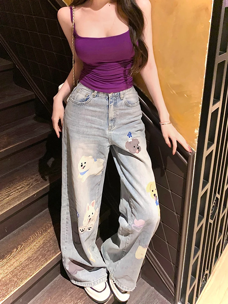 Loose Wide Leg Jeans Women's Low Waist Jeans fiti Waed Summer Casual Long Pants Fem Students' Favorite Trousers
Loose Wide Leg Jeans Women's Low Waist Jeans fiti Waed Summer Casual Long Pants Fem Students' Favorite Trousers