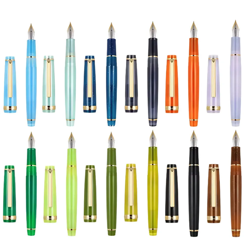 Jinhao 82 luxury Resin Metal fountain pen Gold Clip Series EF/F/M/Curved Nib Ink Pens for School Office Writing Supplies 1Pc
Jinhao 82 luxury Resin Metal fountain pen Gold Clip Series EF/F/M/Curved Nib Ink Pens for School Office Writing Supplies 1Pc
