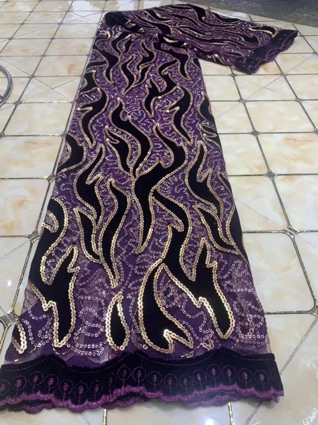 Purple African Sequins Lace Fabric 2023 High Quality French Nigerian Groom Lace Fabric For Sewing Dress Wedding Party KCD23122
Purple African Sequins Lace Fabric 2023 High Quality French Nigerian Groom Lace Fabric For Sewing Dress Wedding Party KCD23122