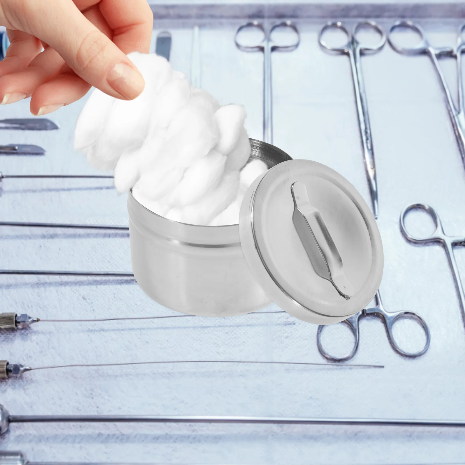 Ball Stainless Alcohol Container Lab Storage Jar Cotton Jar Large Capacity Sample Pots Sample Holder Cotton Holder
Ball Stainless Alcohol Container Lab Storage Jar Cotton Jar Large Capacity Sample Pots Sample Holder Cotton Holder