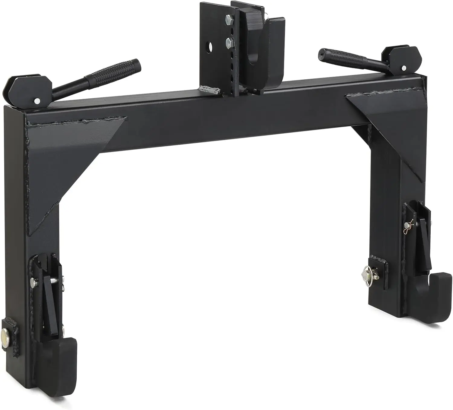 Black 3 Point Tractor Quick Hitch Receiver, 3000LBS Capacity Fit Category 1&2 with 5-Level Adjustable Bolt
Black 3 Point Tractor Quick Hitch Receiver, 3000LBS Capacity Fit Category 1&2 with 5-Level Adjustable Bolt