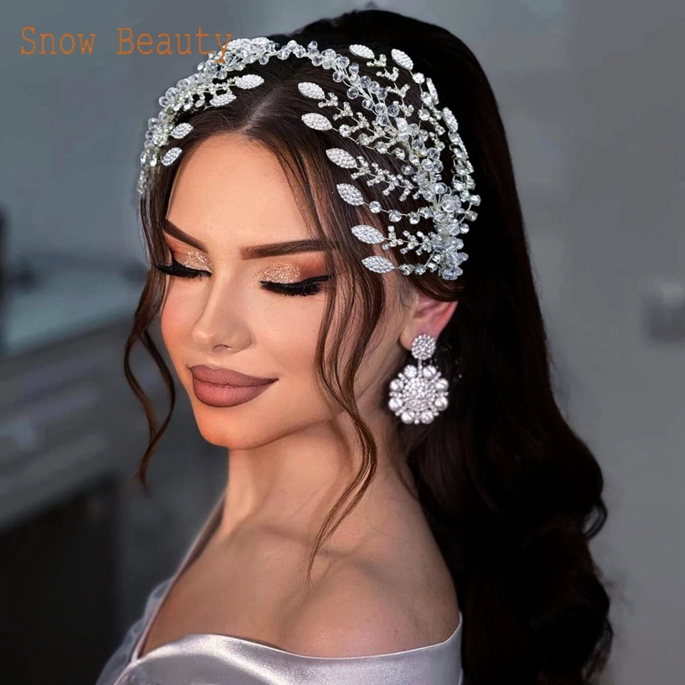 DZ085 Rhinestone Wedding Headband Bridal Headpiece for Wedding Party Hair Accessories for Women Tiara Brides Hair Pieces
DZ085 Rhinestone Wedding Headband Bridal Headpiece for Wedding Party Hair Accessories for Women Tiara Brides Hair Pieces