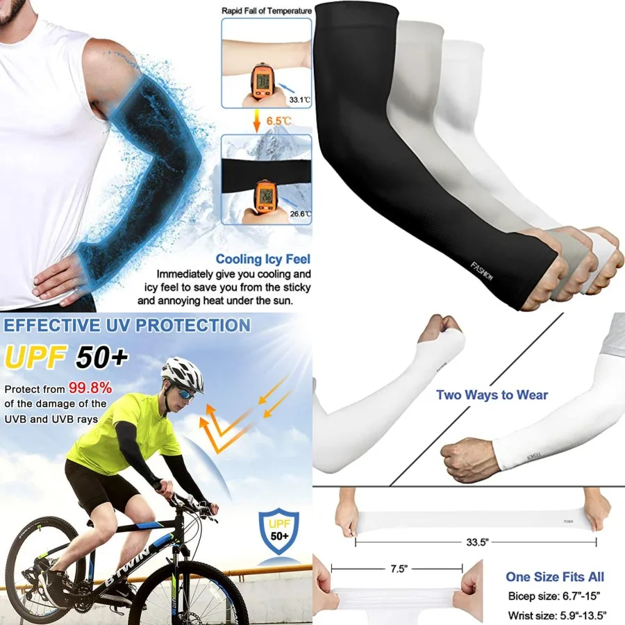 beister/ UV Cooling Arm Sleeves Sun Protection Unisex for Sports, Cycling, Golf, Running
beister/ UV Cooling Arm Sleeves Sun Protection Unisex for Sports, Cycling, Golf, Running