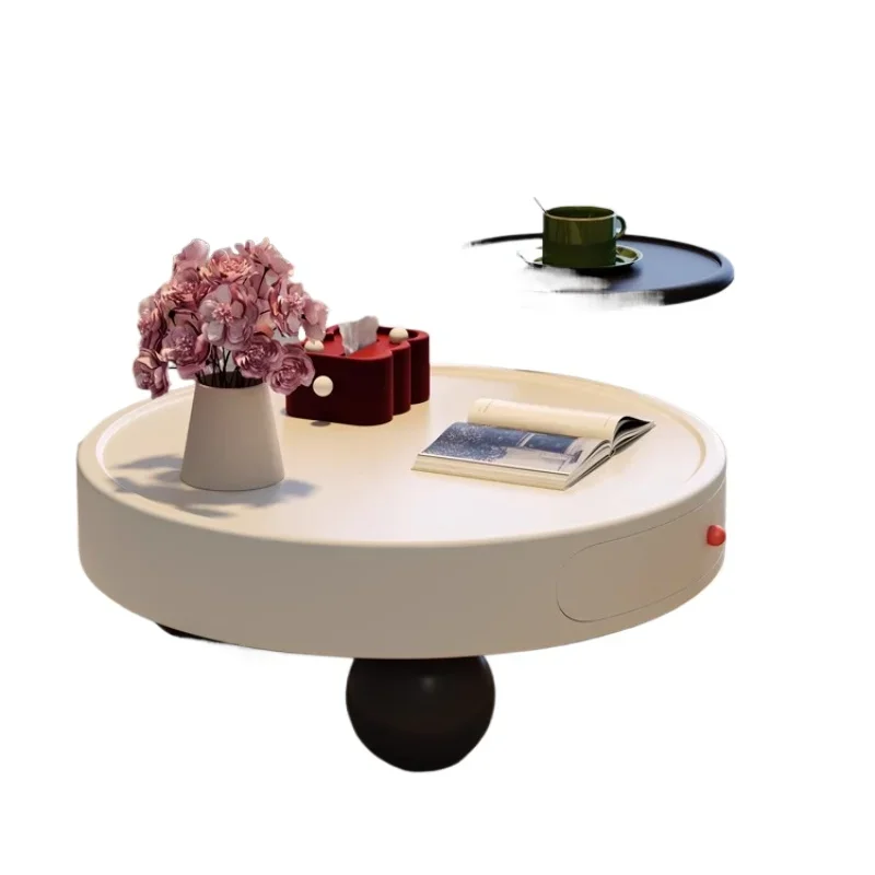 Cream wind round coffee table combination designer creative Italian minimalist living room home modern small apartment high 
Cream wind round coffee table combination designer creative Italian minimalist living room home modern small apartment high