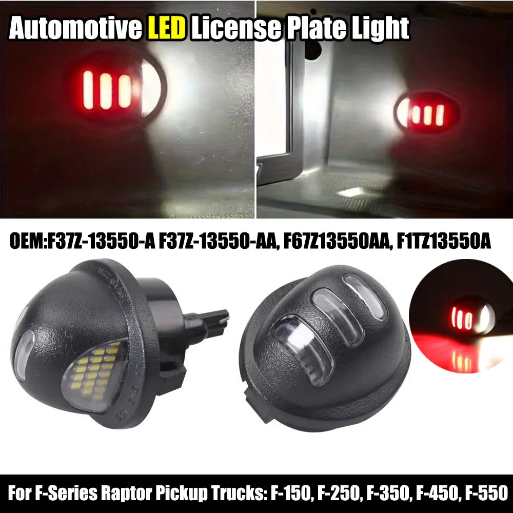 1Pair Red White LED For Ford Ranger Explorer Expedition F150 F350 F450 Car number License Plate Light Lamp for F-150 F-250 F-350
1Pair Red White LED For Ford Ranger Explorer Expedition F150 F350 F450 Car number License Plate Light Lamp for F-150 F-250 F-350